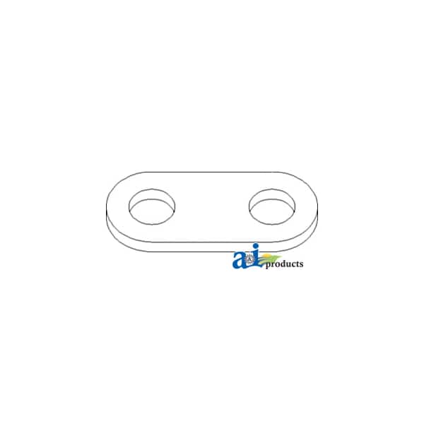 Strap, Spacer; Front Drawbar Support 3" x5" x1"